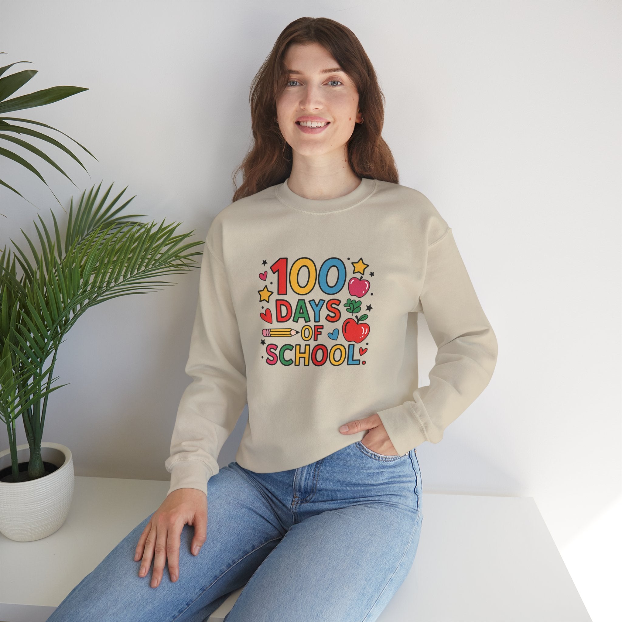 100 Days of School Crewneck