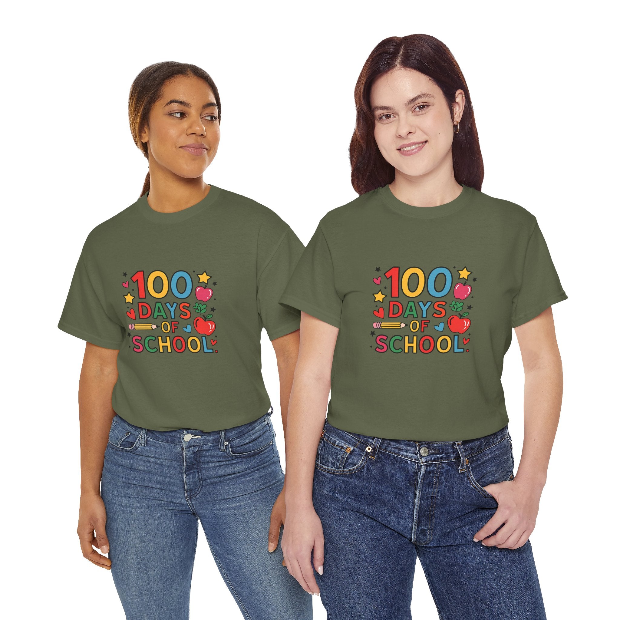 100 Days of School Cotton Tee
