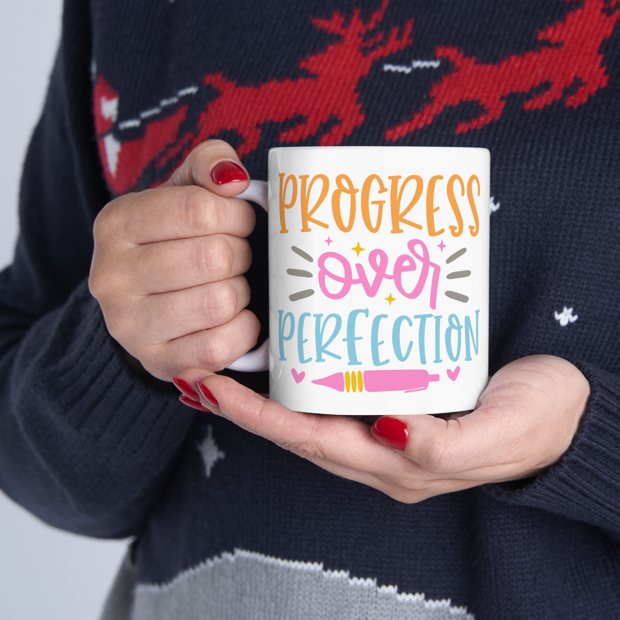 Progress over Perfection Mug, (11oz)