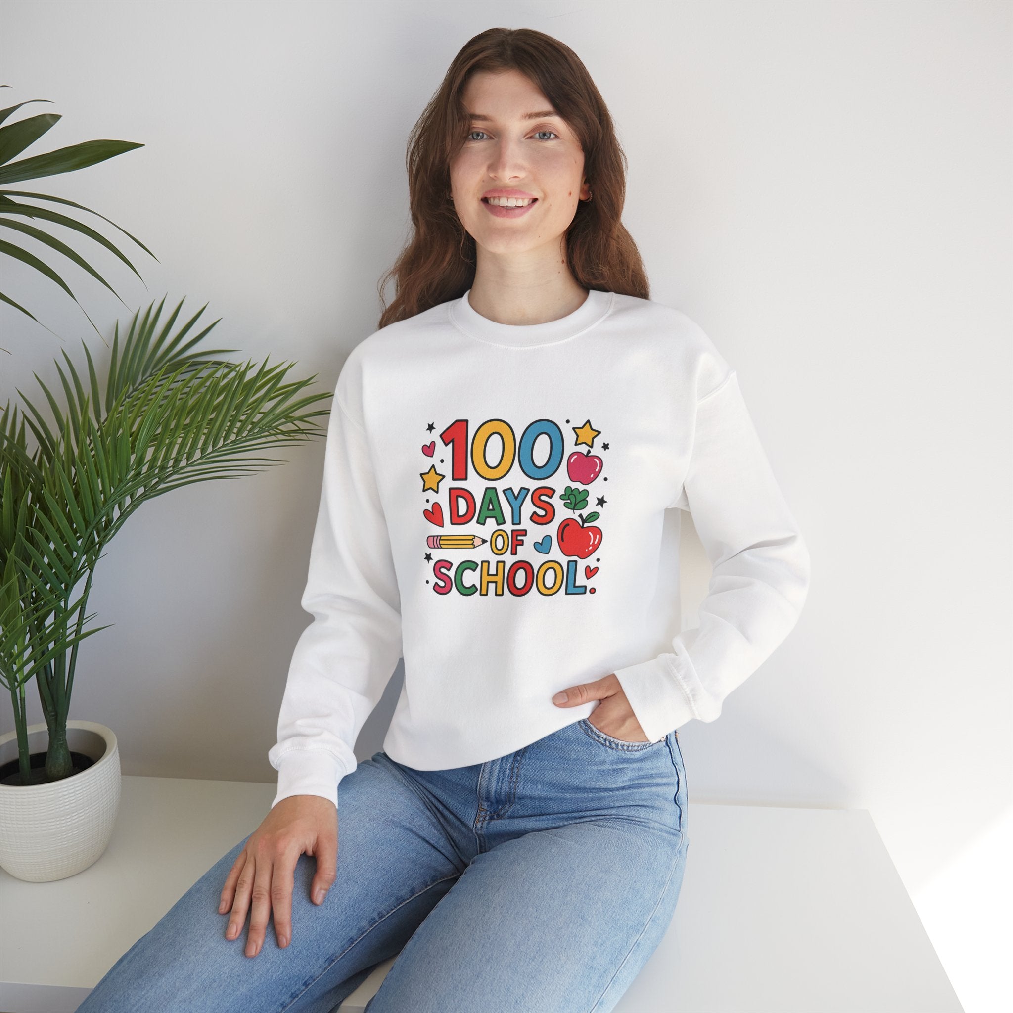 100 Days of School Crewneck