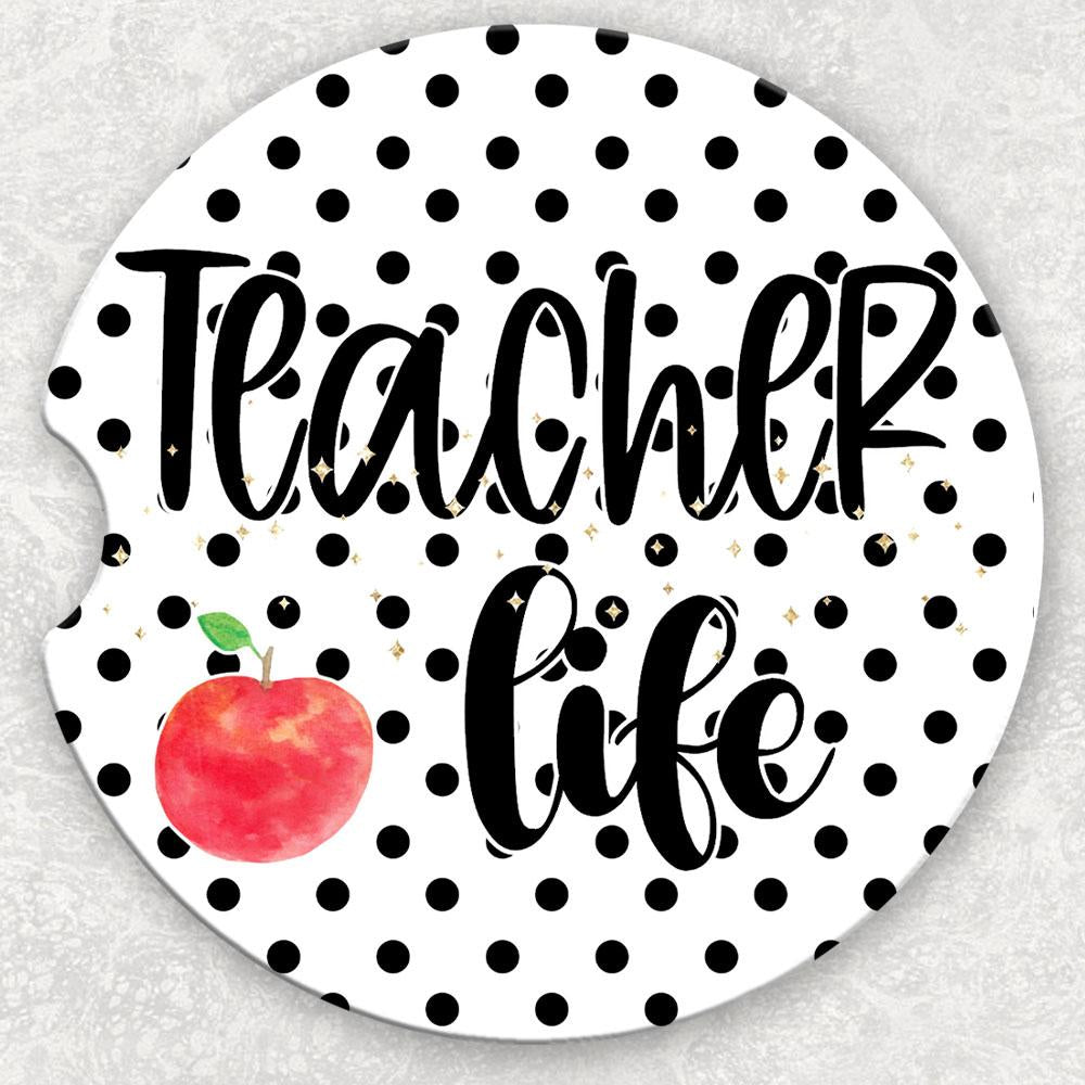 Teacher Life Car Coaster Set