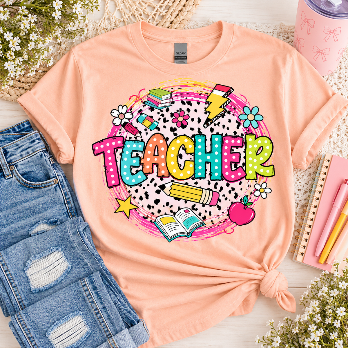 Vibrant Teacher Tee