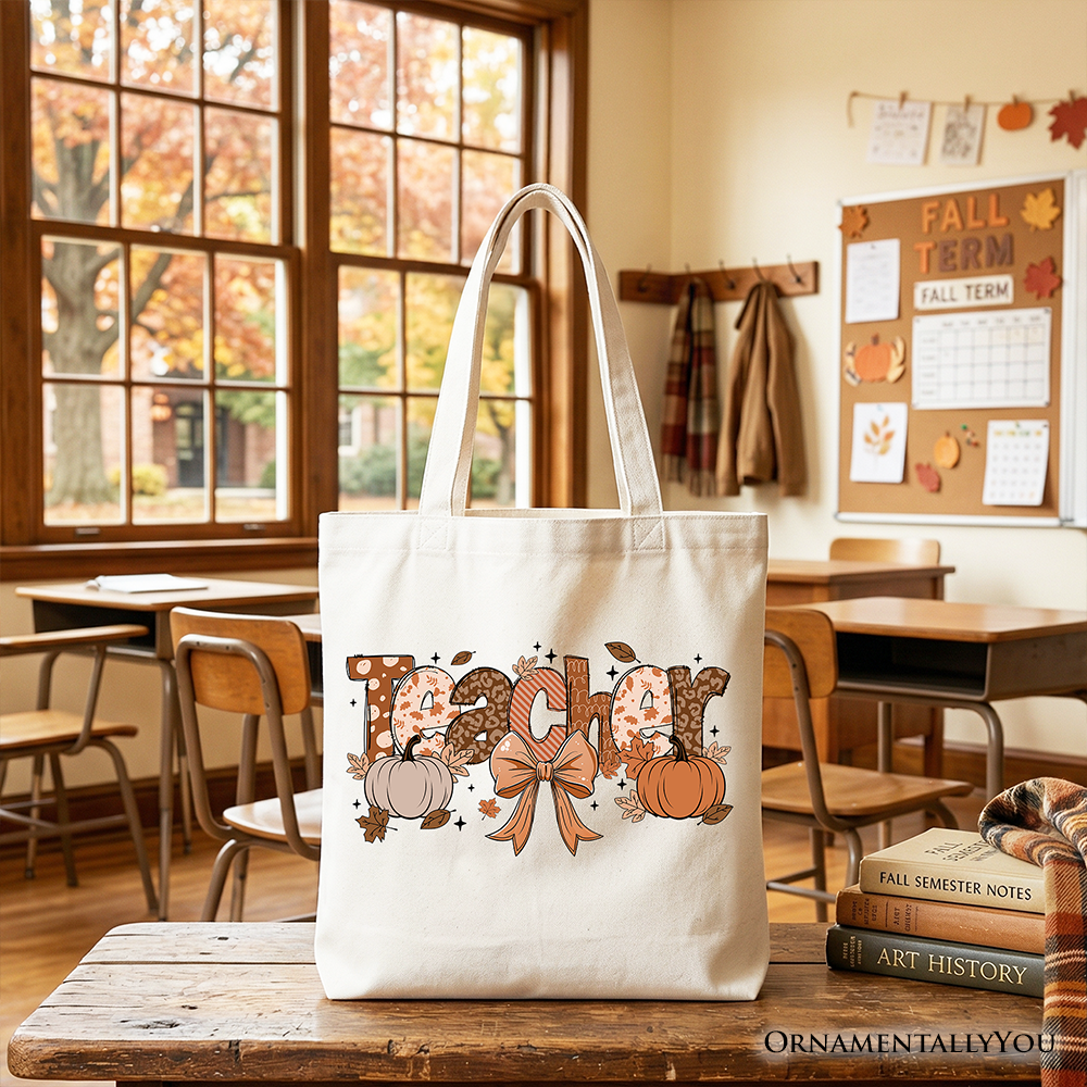 Teacher Coquette Autumn Tote Bag
