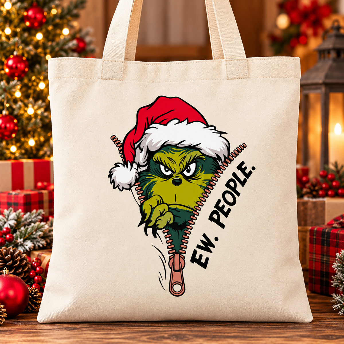 Ew People Grinch Tote Bag