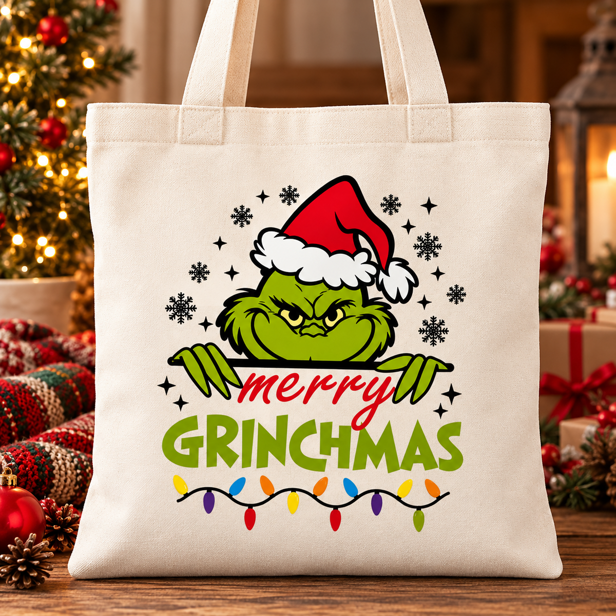 Merry Grinchmas Tote Bag